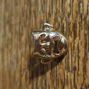 Vintage Tragedy Goldtone Pin